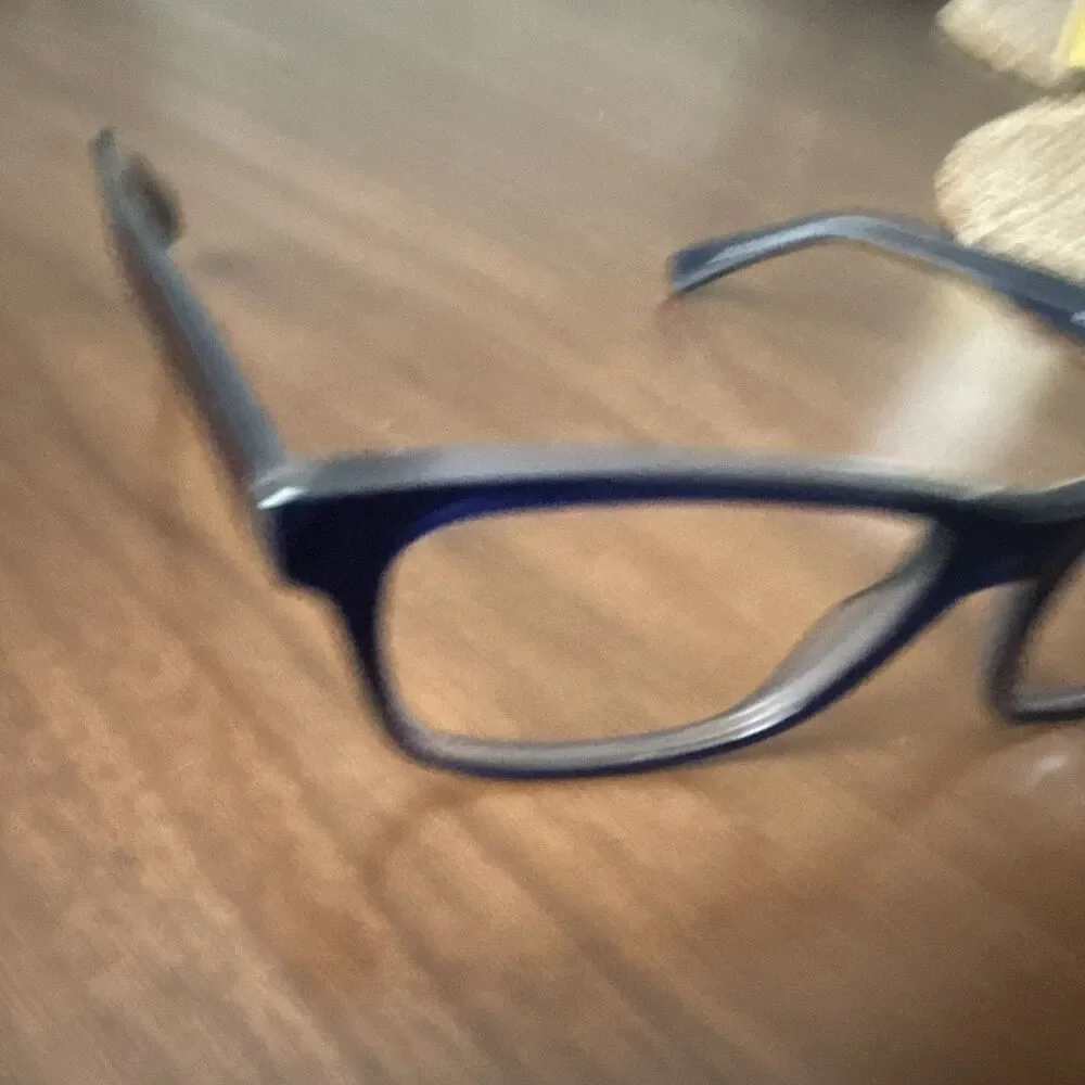LensCrafters EC2002 Blue Rectangular Full Rim Plastic Eyeglass Frames 54-18-140